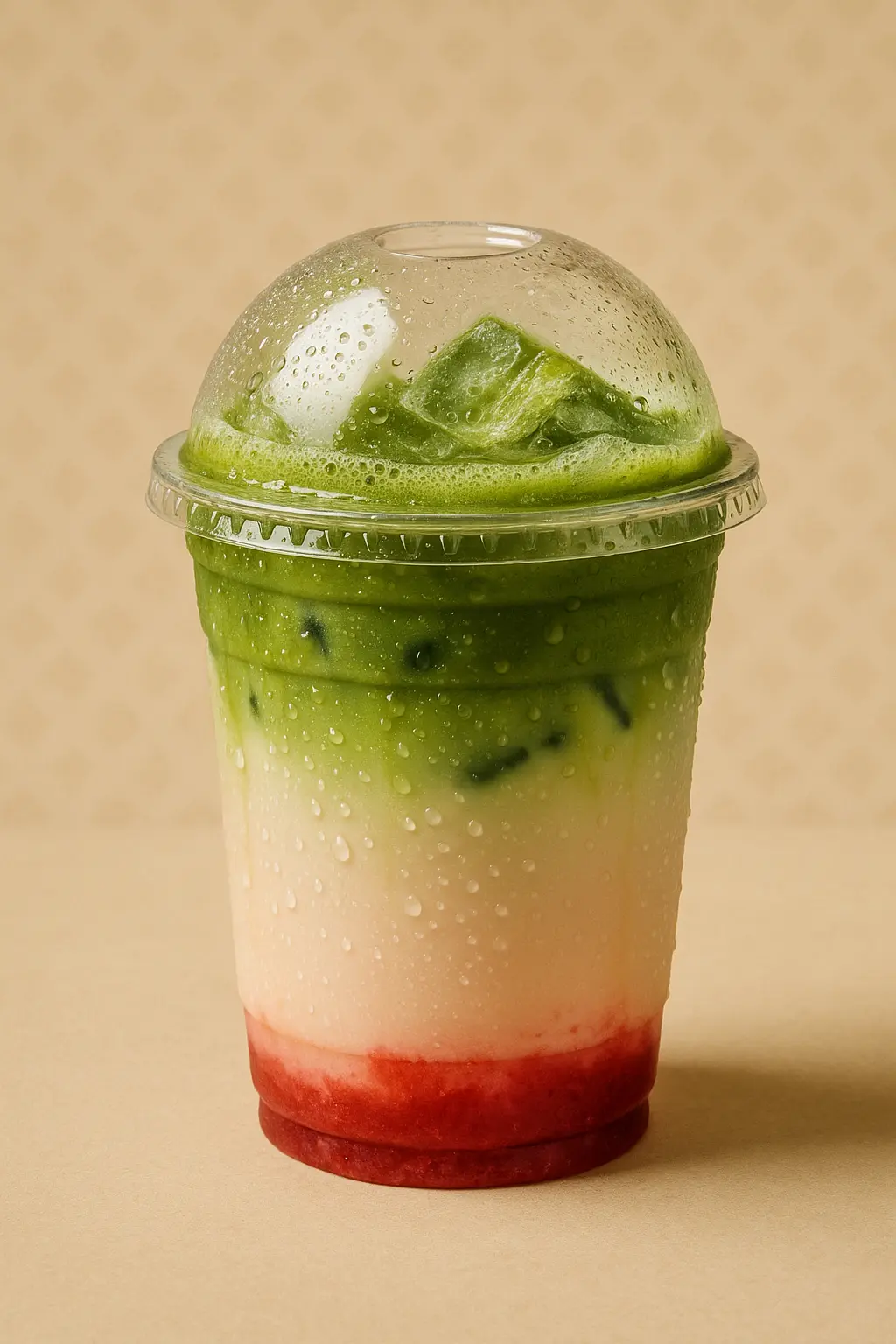 Iced Matcha Strawberry Latte